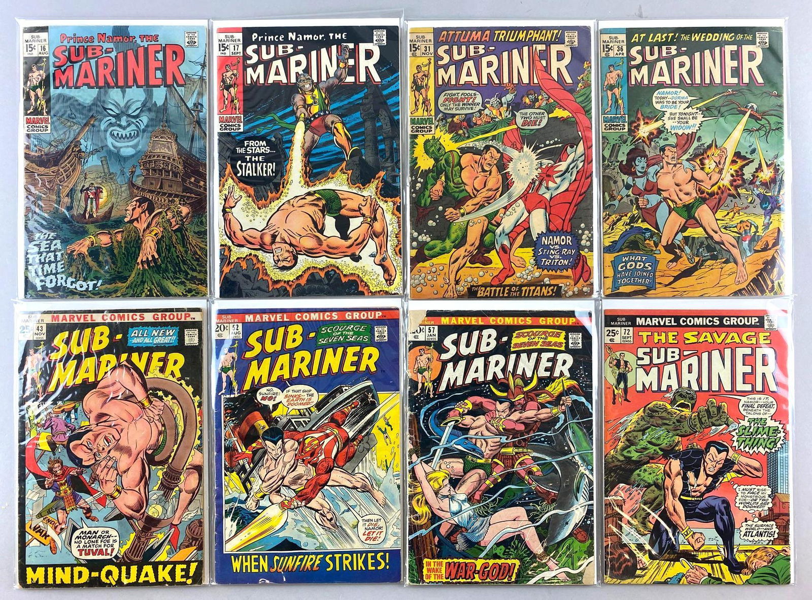 Group of 8 Marvel Comics Sub-Mariner comic books (1 of 5)