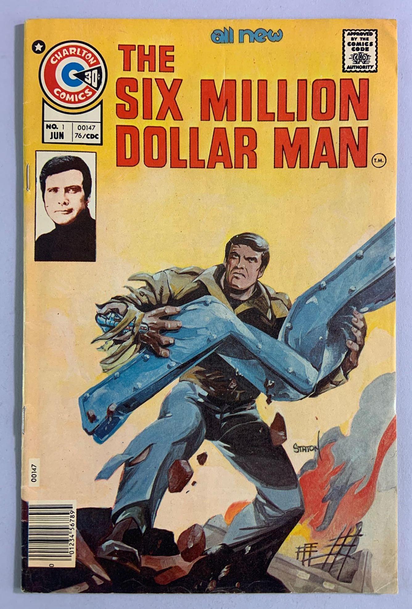 The Six Million Dollar Man No. 1 comic book (1 of 14)