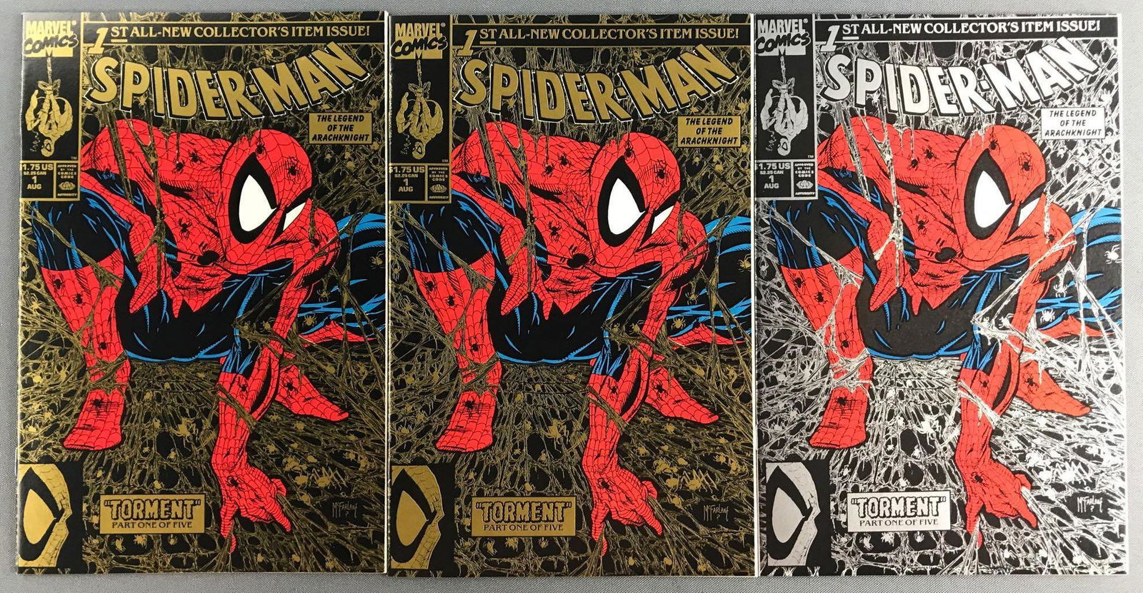 Group of 3 Marvel Comics Spider-Man No. 1 comic books (1 of 6)