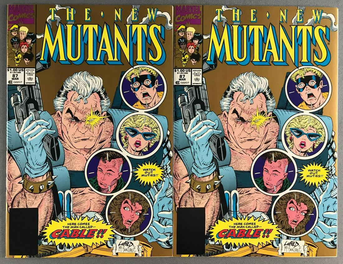 Group of 2 Marvel Comics The New Mutants No. 87 comic (1 of 5)