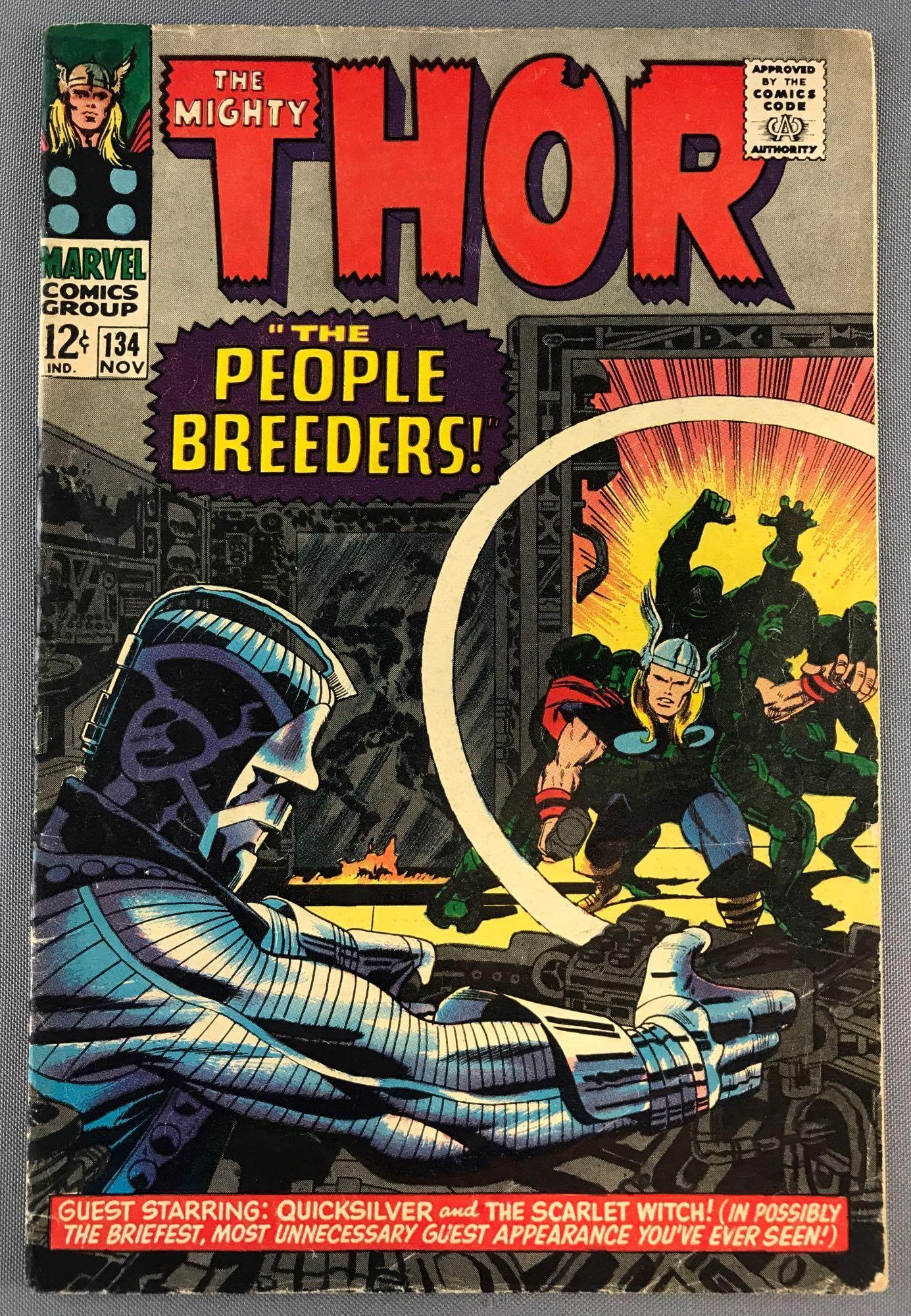 Marvel Comics The Mighty Thor No. 134 comic book (1 of 8)
