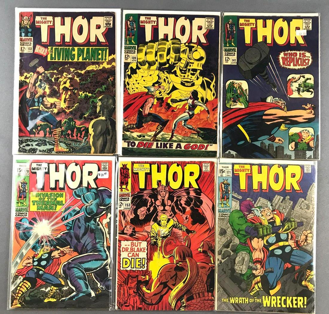Group of 6 Marvel Comics The Mighty Thor comic books (1 of 5)