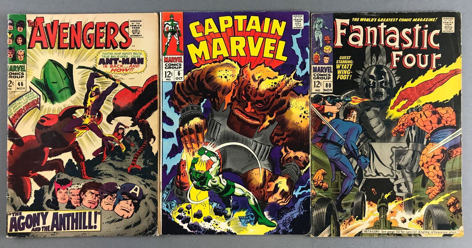 Group of 3 Marvel Comics comic books (1 of 7)