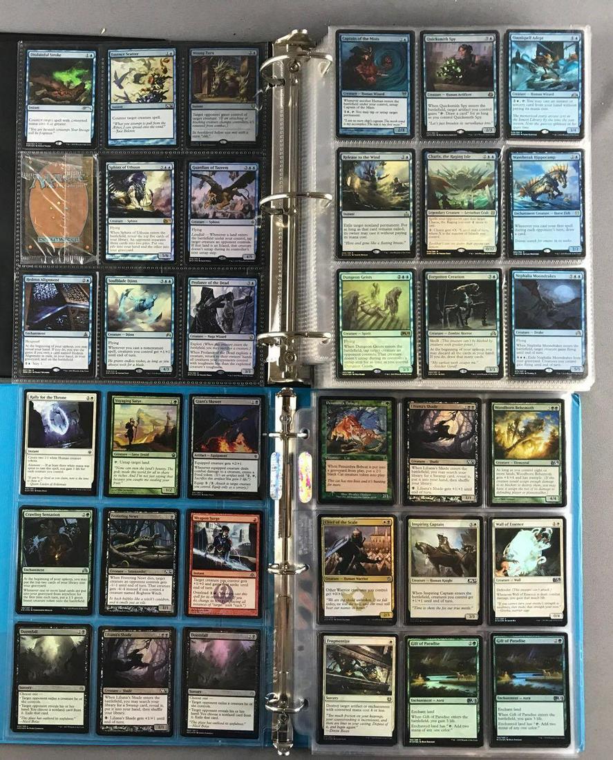 Group of 2 binders of assorted Magic the Gathering (1 of 7)