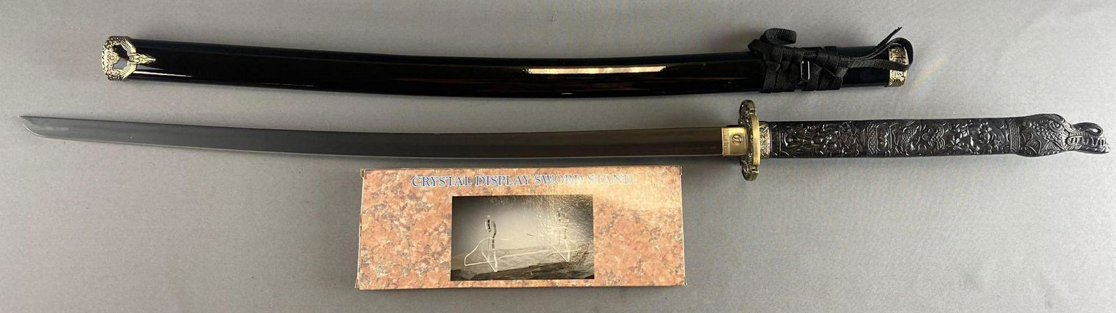 Decorative sword with scabbard and display (1 of 7)