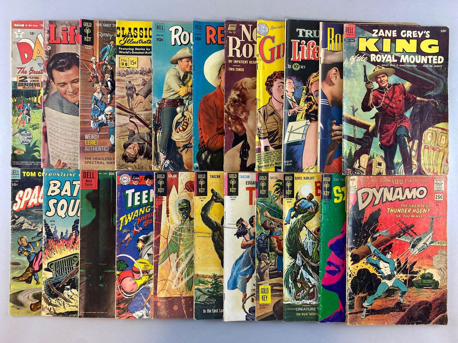 Group of 22 assorted Golden and Silver Age comic books (1 of 3)