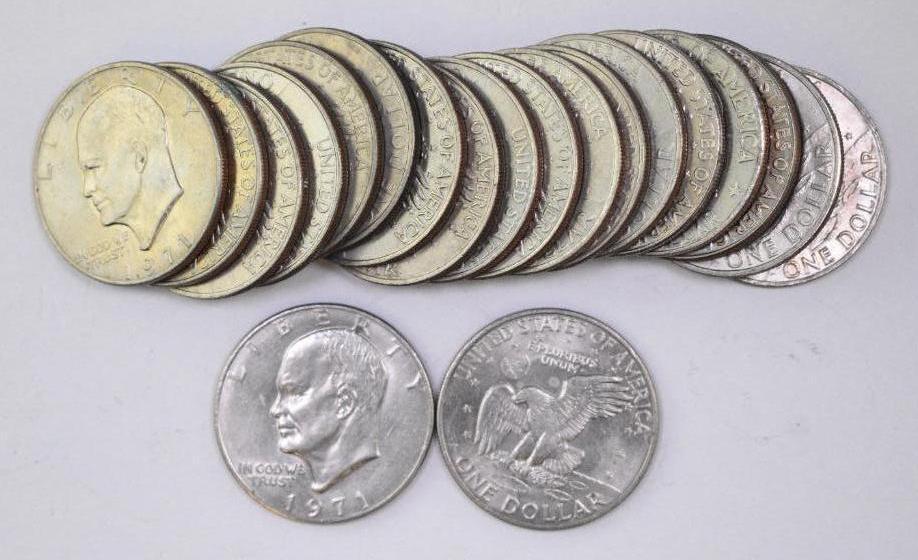 Group of (20) Eisenhower Dollars (1 of 1)