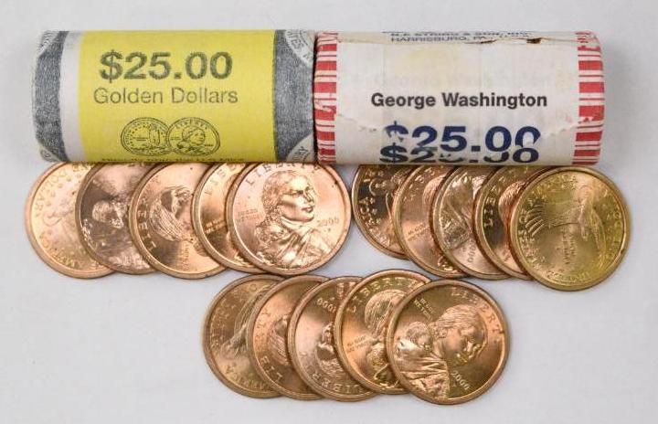 Group of (65) 2000 P Sacagawea & 2007 Washington (1 of 2)