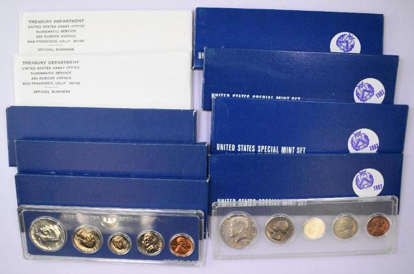 Group of (11) U.S. Special Mint Sets 1965-1967 (1 of 1)
