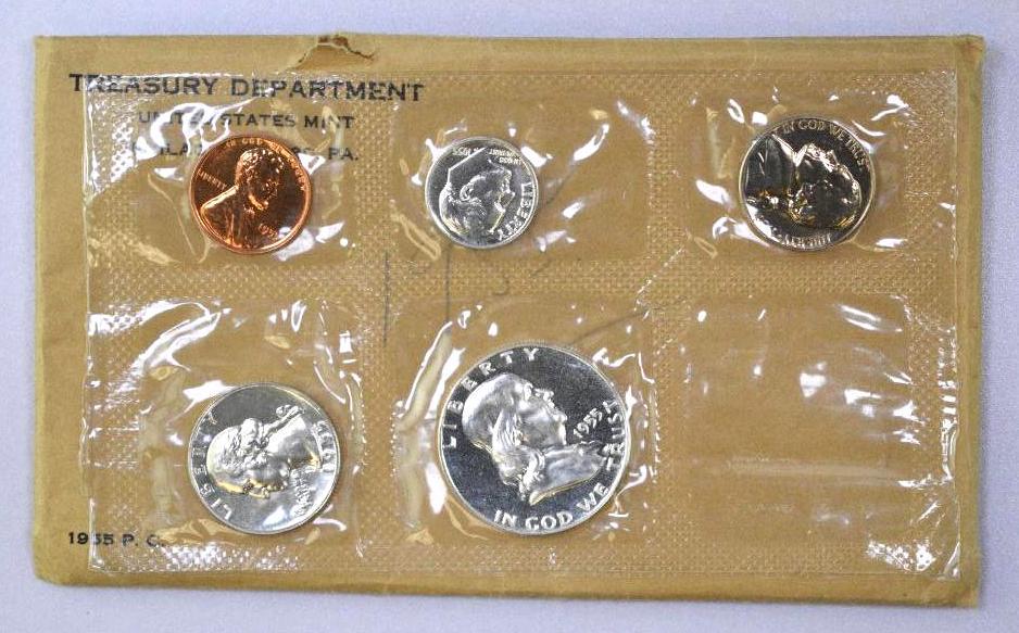 1955 5-Coin U.S. Proof Set in Envelope (1 of 2)