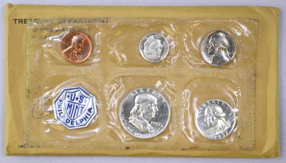 1957 5-Coin U.S. Proof Set in Envelope (1 of 2)