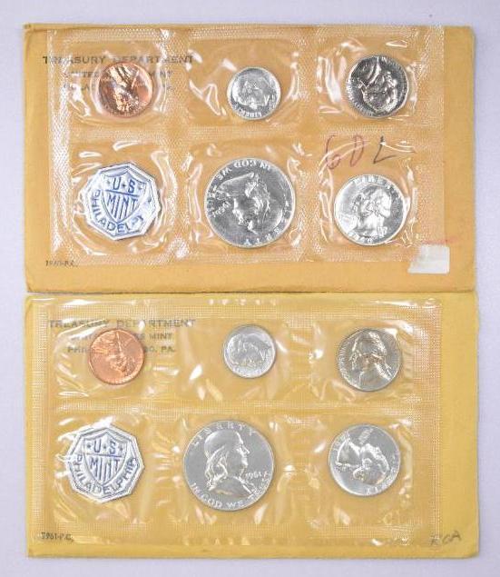 Group of (2) 1960 & 1961 5-Coin U.S. Proof Set in (1 of 2)
