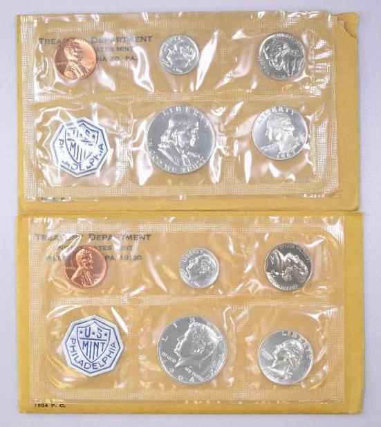 Group of (2) 1963 & 1964 5-Coin U.S. Proof Set in (1 of 2)