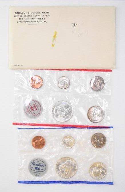 1962 P & D 10-Coin U.S. Mint Set in original envelope (1 of 2)