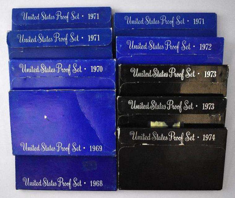 Group of (10) U.S. Proof Sets (1 of 1)