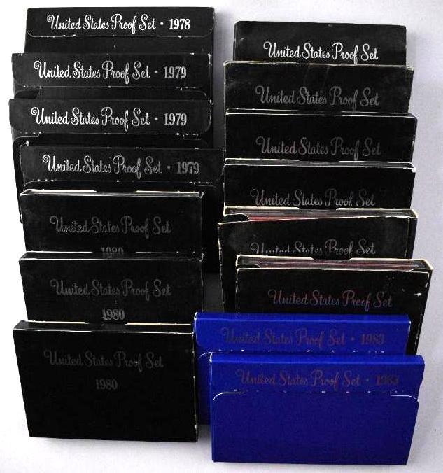 Group of (15) U.S. Proof Sets (1 of 1)