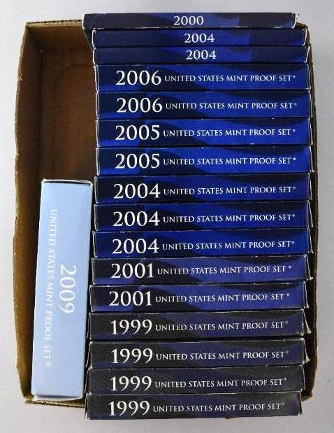 Group of (17) U.S. Proof Sets (1 of 1)