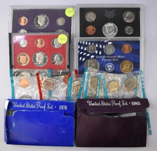 Group of U.S. Coin Mint & Proof Sets incomplete, out of (1 of 4)