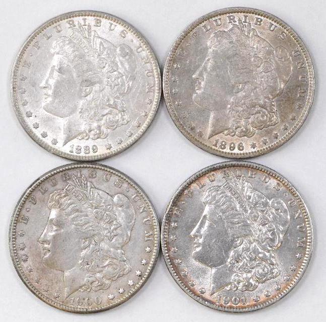 Group of (4) Morgan Silver Dollars (1 of 2)