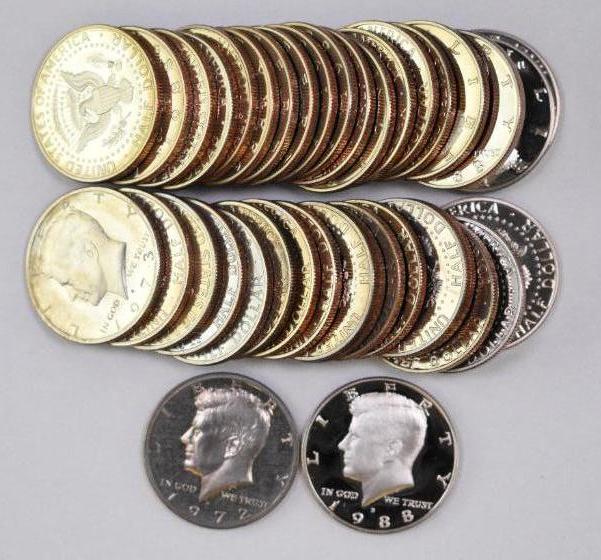 Group of (38) Proof Kennedy Half Dollars (1 of 1)