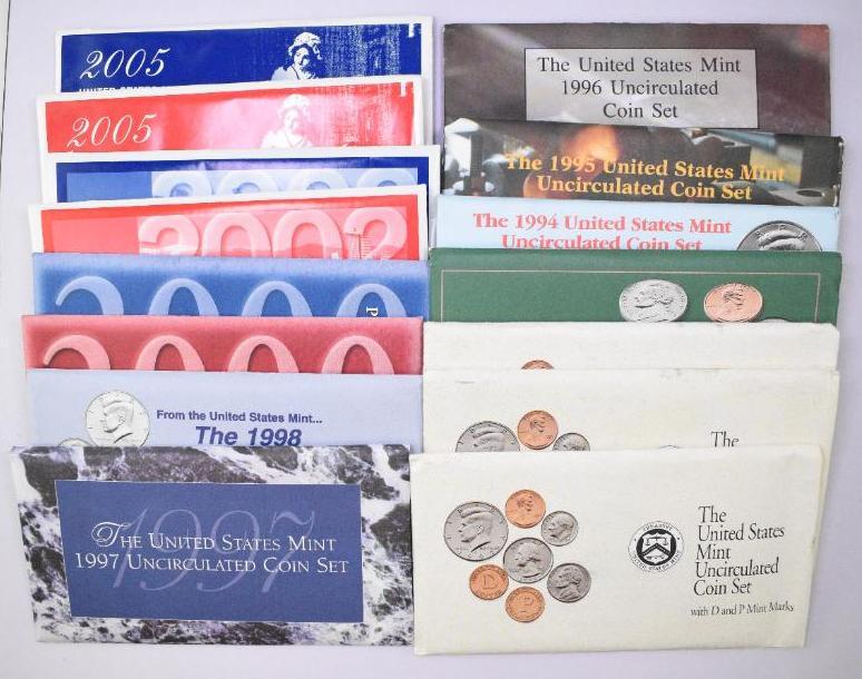 Group of (12) U.S. Mint Sets (1 of 1)