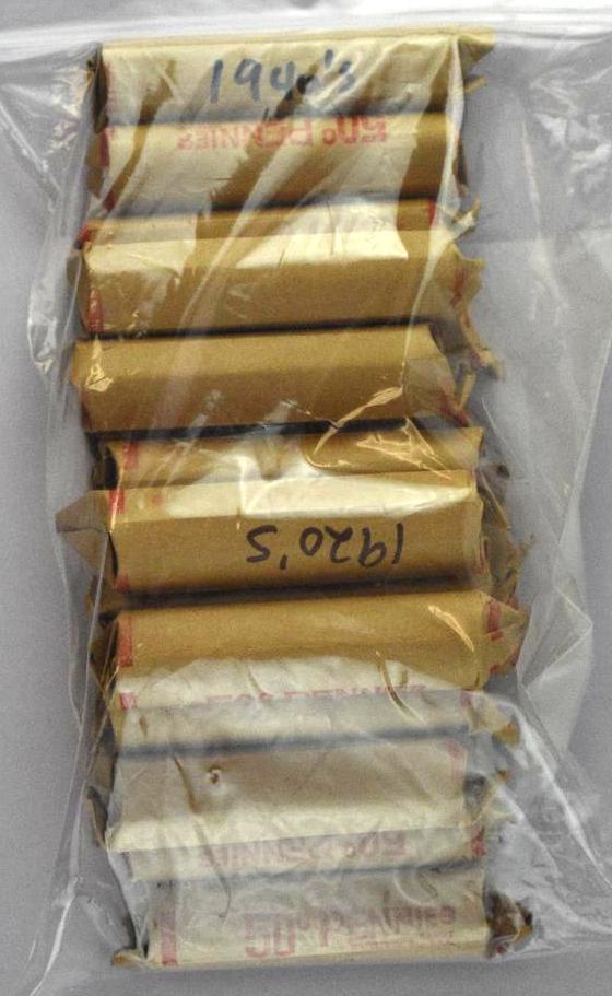 Group of (900) Lincoln Wheat Cents in (18) Rolls (1 of 1)