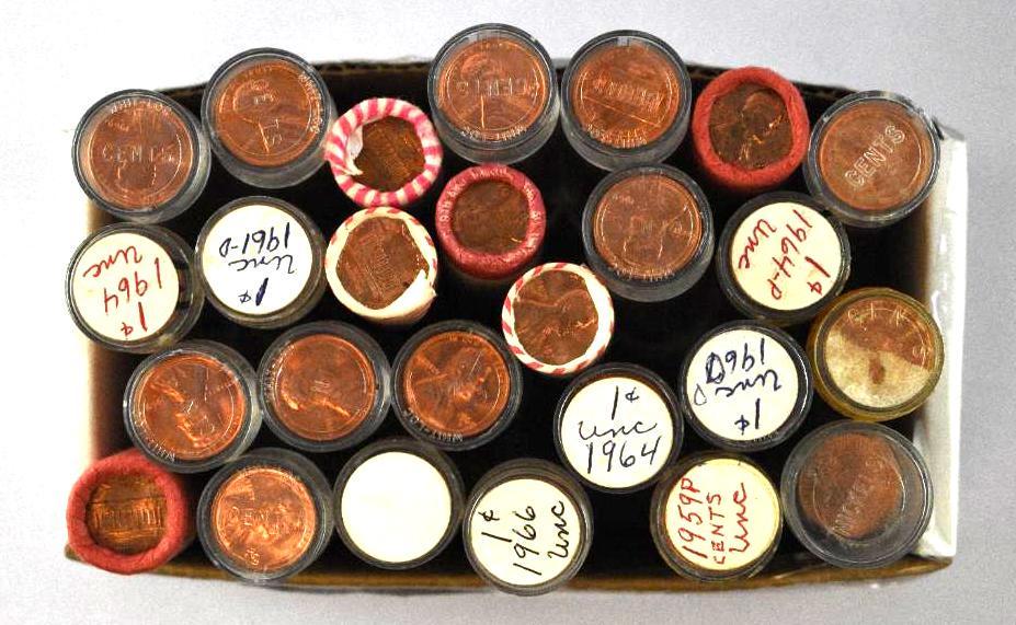 Over (1250) Lincoln Memorial Cents BU 1959-1974 (1 of 1)
