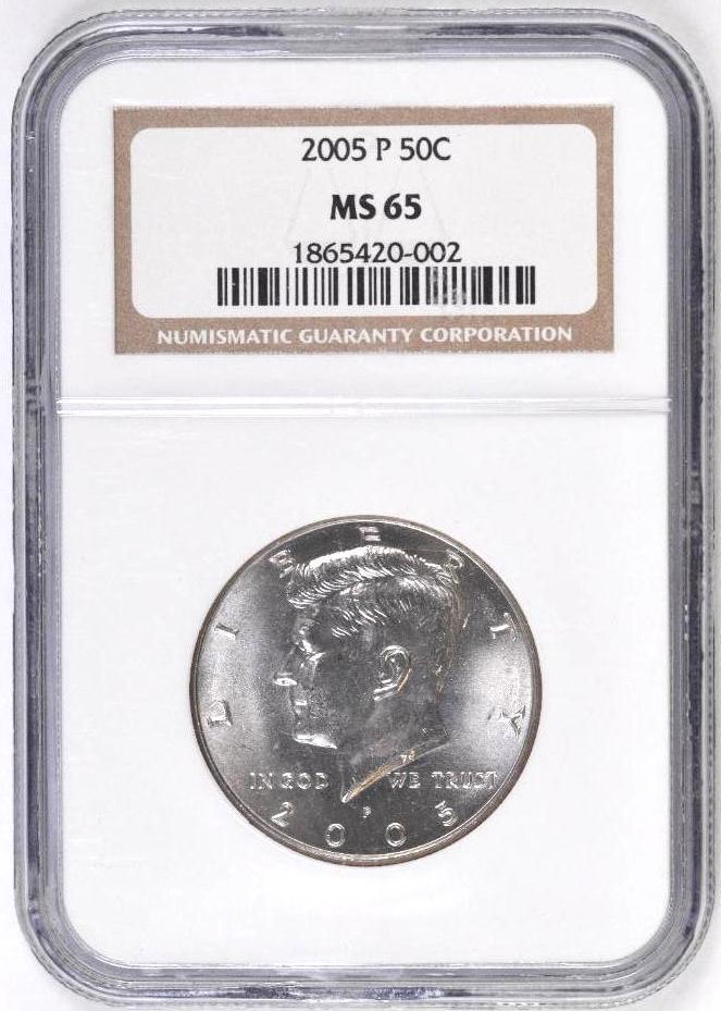 2005 P Kennedy Half Dollar (NGC) MS65 (1 of 2)