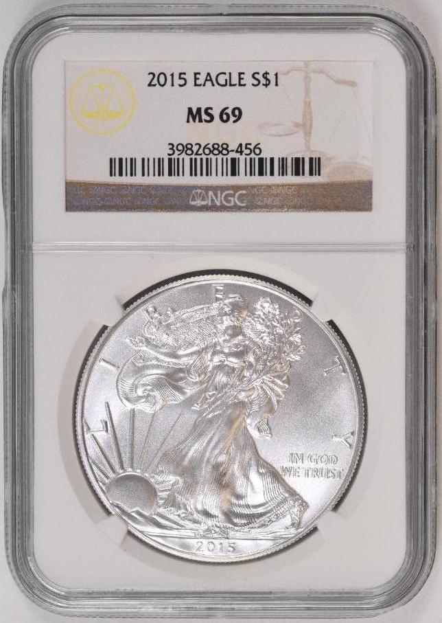 2015 P American Silver Eagle 1oz. (NGC) MS69 (1 of 2)