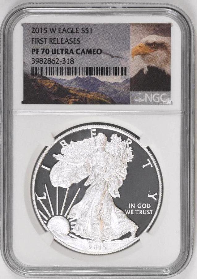 2015 W American Silver Eagle 1oz. (NGC) PR70 Ultra (1 of 2)