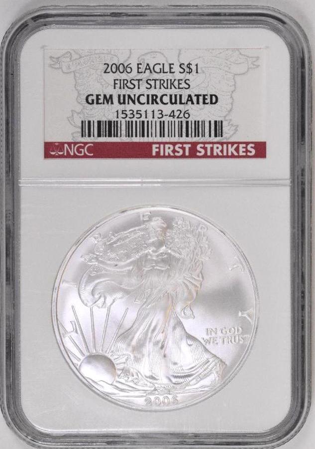 2006 P American Silver Eagle 1oz. (NGC) Gem (1 of 2)