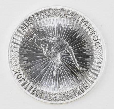 2021 Australia $1 Kangaroo 1oz. .9999 Fine Silver (1 of 2)