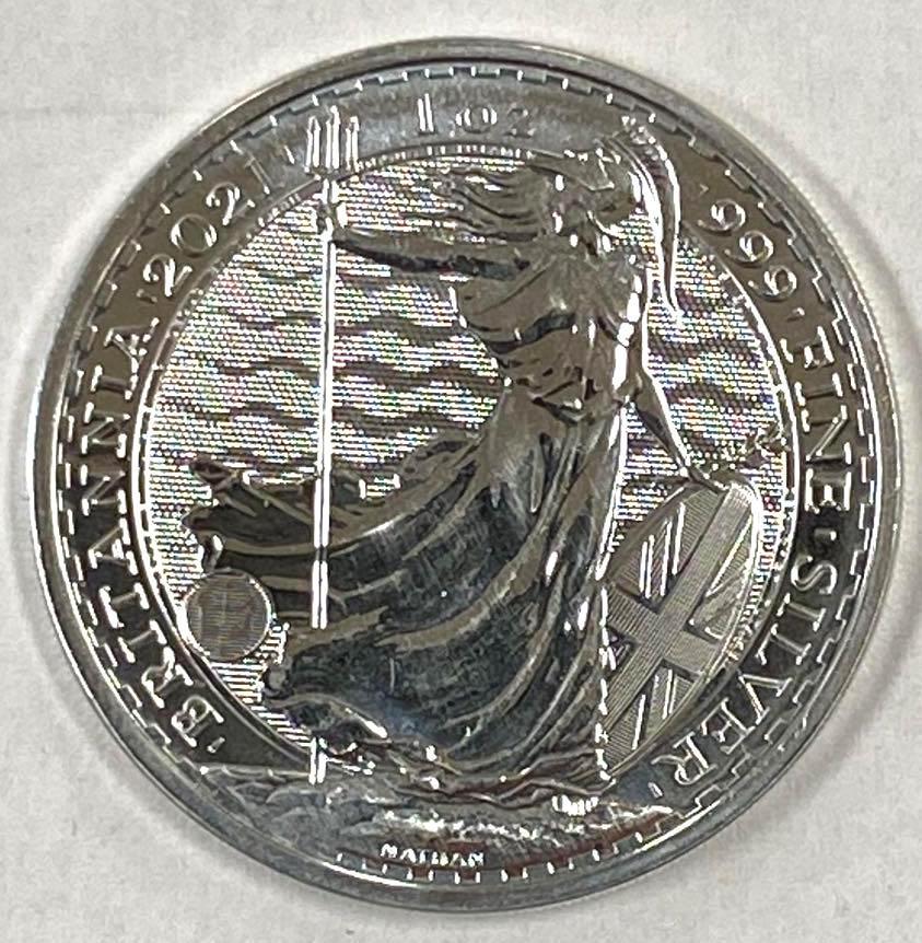 2021 2 Pounds Great Britain Britannia 1oz. .999 Fine: One Ounce .999 Fine Silver.