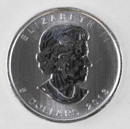 2013 Canada $5 Wood Bison 1oz. .9999 Fine Silver (1 of 2)