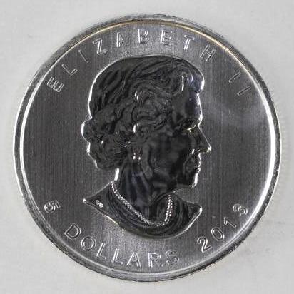 2013 Canada $5 Wood Bison 1oz. .9999 Fine Silver (1 of 2)