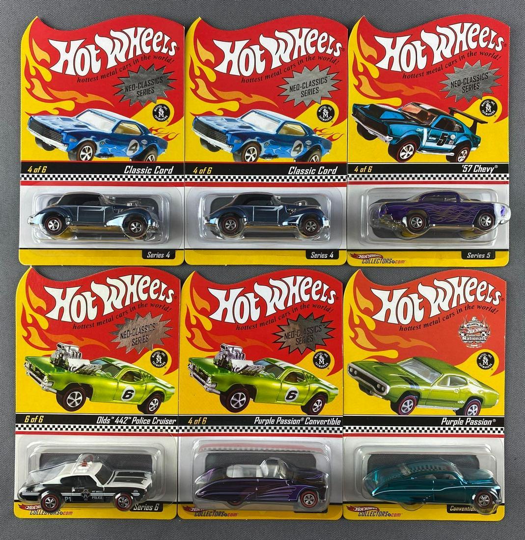 Group of 6 assorted Hot Wheels die-cast vehicles (1 of 8)