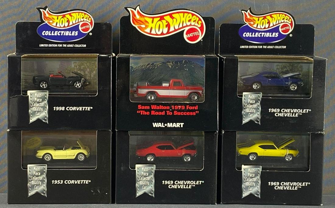 Group of 6 Hot Wheels Collectibles die-cast vehicles (1 of 5)