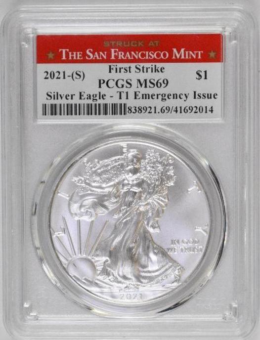 2021 S American Silver Eagle (PCGS) MS69 First Strike (1 of 2)