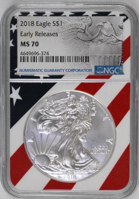 2018 P American Silver Eagle 1oz. (NGC) MS70 (1 of 2)