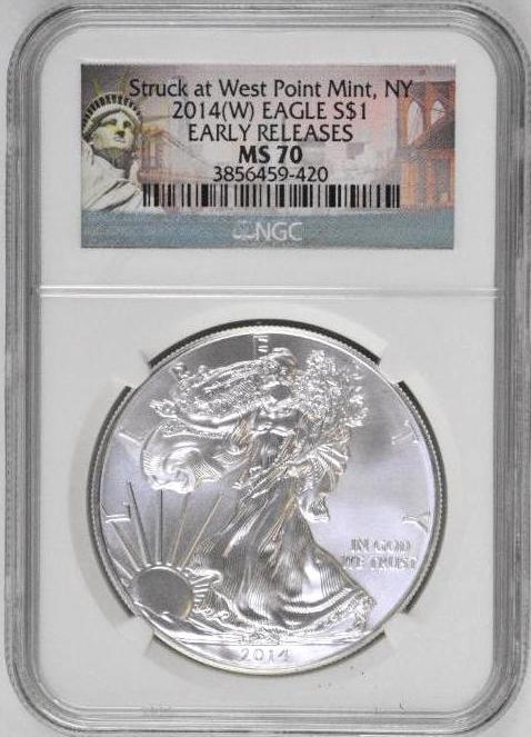 2014 W American Silver Eagle 1oz. (NGC) MS70 (1 of 2)