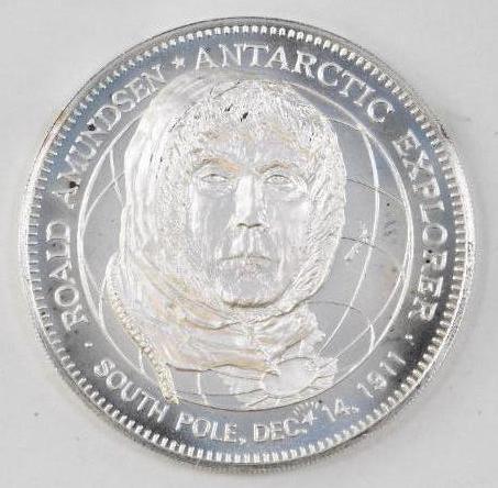 Franklin Mint Robert Scott 0.80oz. Sterling Silver Art: 0.80 Ounces Sterling Silver.