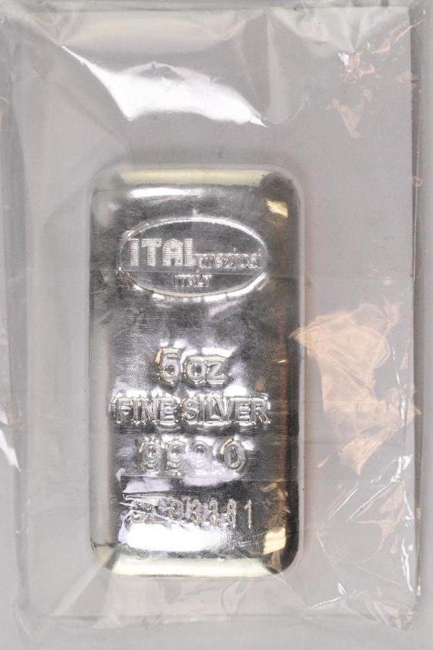 Italpreziosi Precious Metals 5oz. .999 Fine Silver (1 of 2)