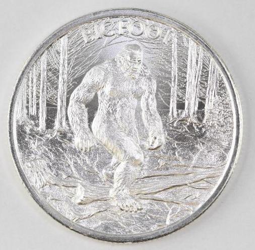2021 Intaglio Mint Bigfoot 1oz. .999 Fine Silver (1 of 2)