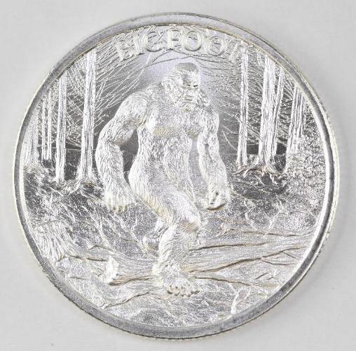 2021 Intaglio Mint Bigfoot 1oz. .999 Fine Silver (1 of 2)