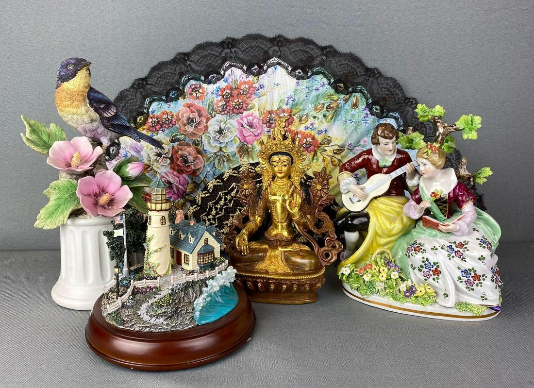 Group of 5 knick knacks glass misc (1 of 10)