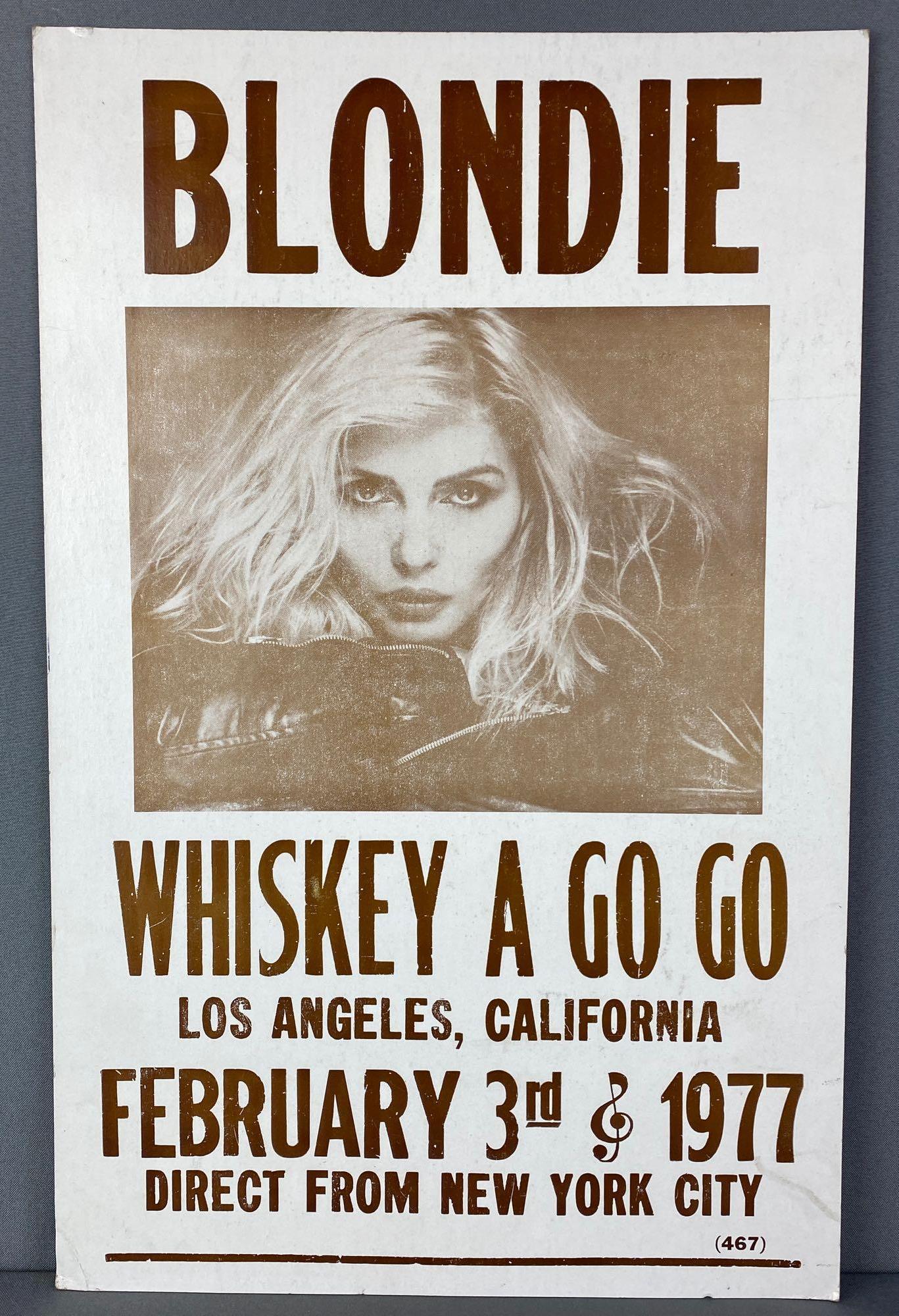 1977 Blondie Whiskey A Go Go Poster (1 of 4)