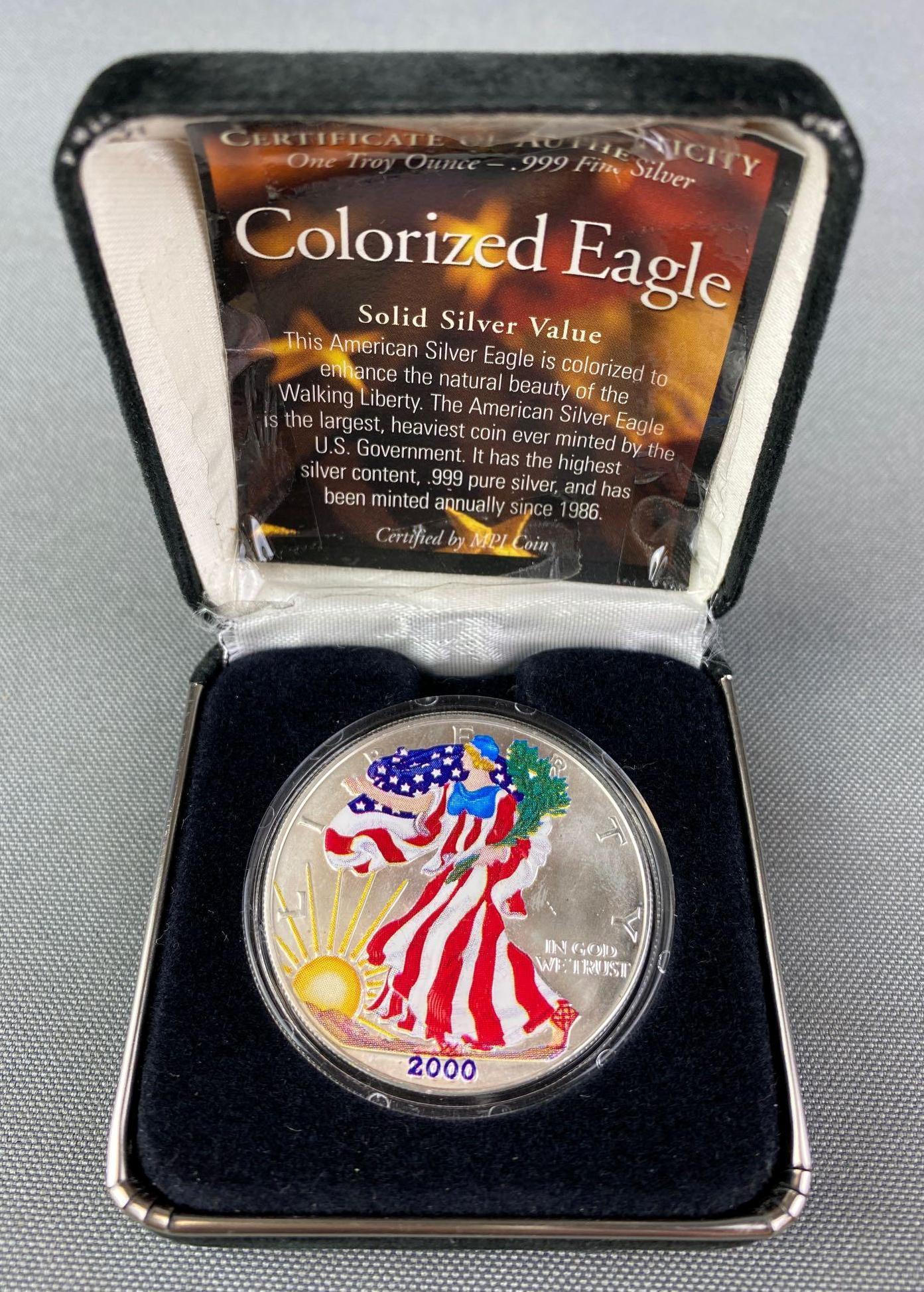 Colorized American Silver Eagle (1 of 4)