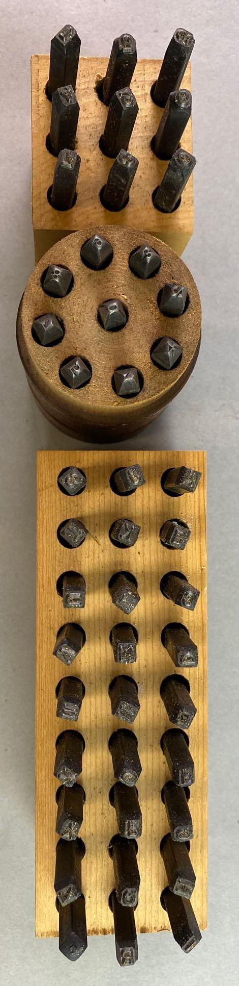 Group of 3 Punch Sets Numbers Letters in Boxes (1 of 7)