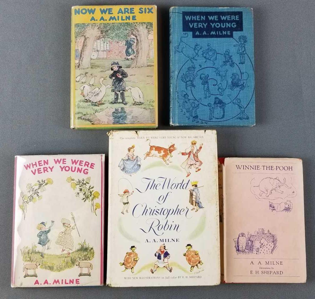 Group of 5 A A Milne books (1 of 10)