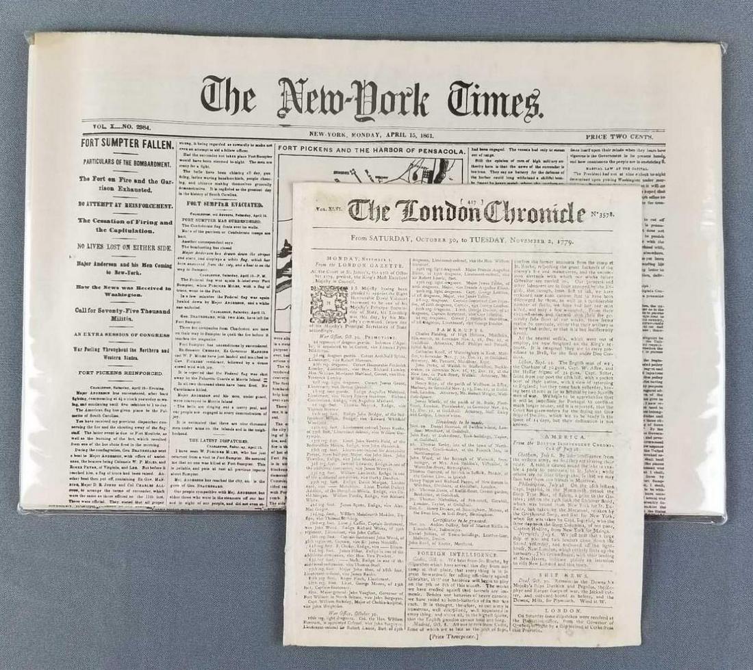 Group of antique newspapers (1 of 4)